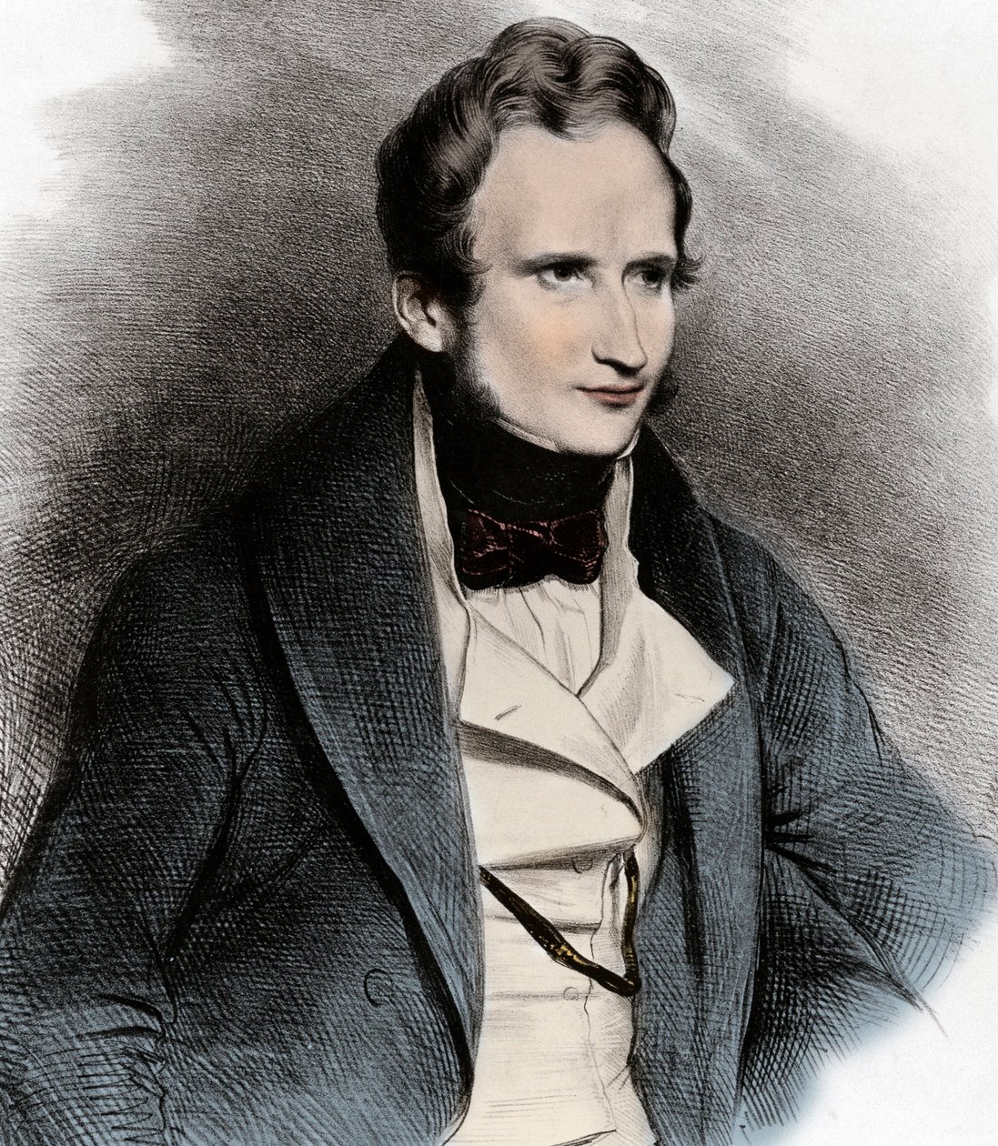 Portrait of Alfred de Vigny - Portrait of the Poet Alfred de Vigny (1797-1863). by Unknown artist