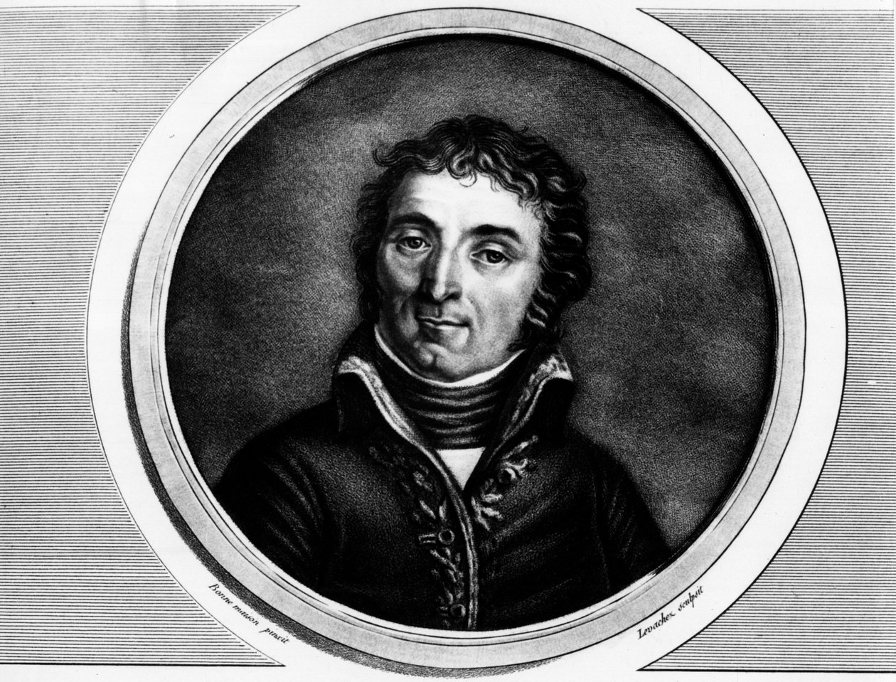Portrait of Andre Massena (1756-1817), Major General of the Armee of Italy. Engraving in 