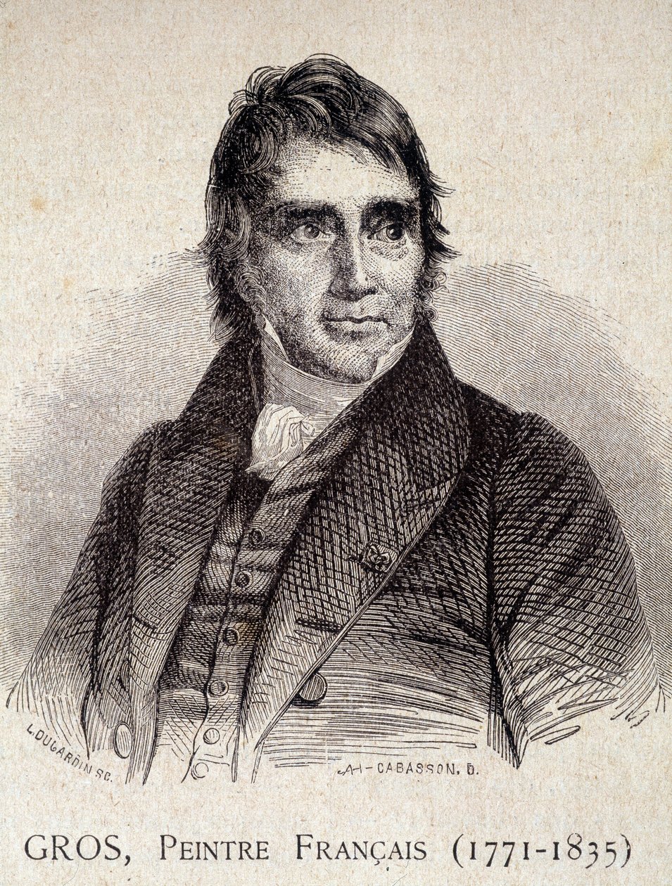 Portrait of Antoine Jean Gros, French painter - in 