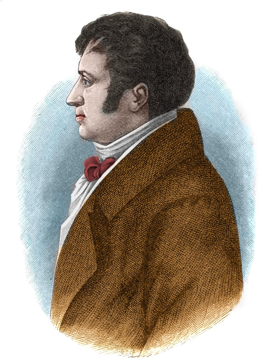 Portrait of August Wilhelm von Schlegel (1767-1845), German philosopher, critic, orientalist and translator and theorist of the romantic movement. by Unknown artist