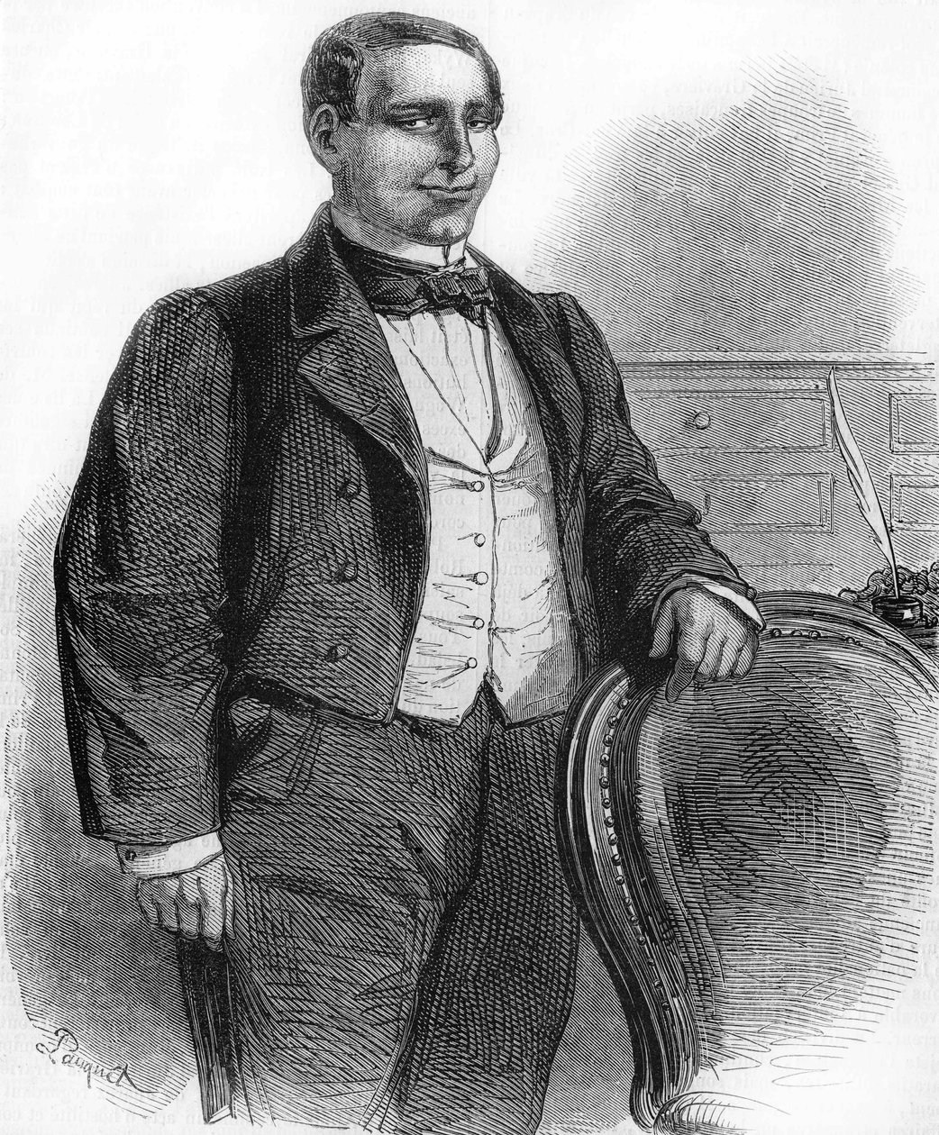 Portrait of Benito Pablo Juárez, Mexican Politician of Indian Origin (1806-1872), President of the Mexican Republic in 1858 by Unknown artist