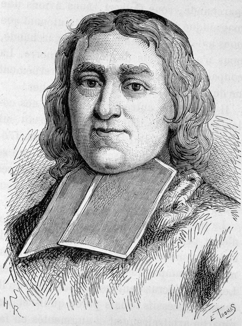 Portrait of Cardinal Fleury (1653 - 1743) (André Hercule de Fleury). Engraving of the end of the 19th century in 