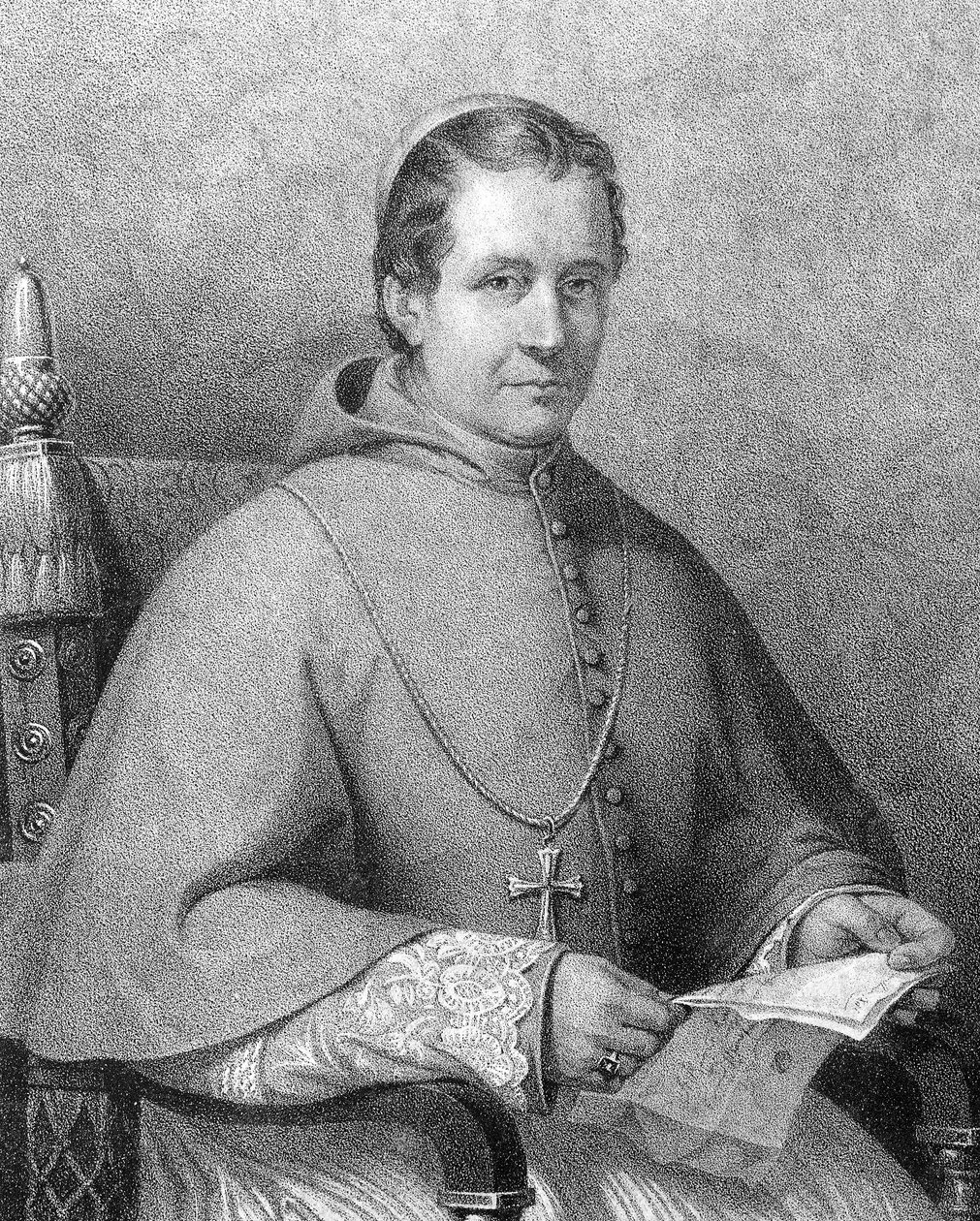 Portrait of Cardinal Giovanni Maria Mastai Ferretti (1792-1878), Pope Pius IX from 1846 to 1878 by Unknown artist