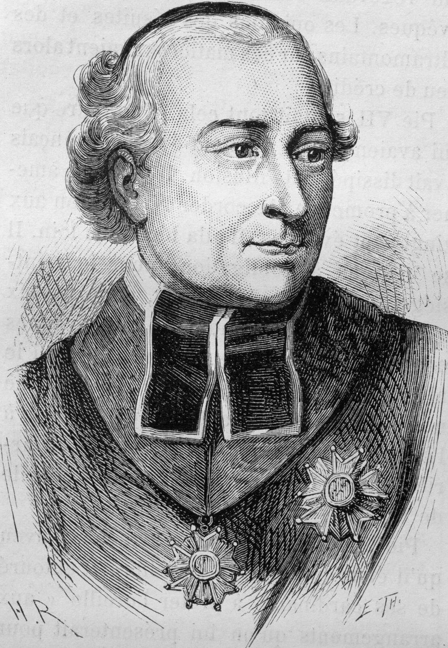 Portrait of Cardinal Joseph Fesch (1763 - 1839). Engraving of the end of the 19th century in 