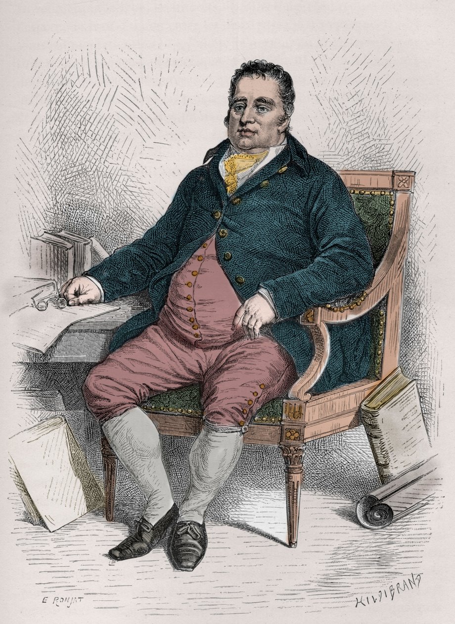 Portrait of Charles James Fox (1749-1806) British politician - Engraving in 