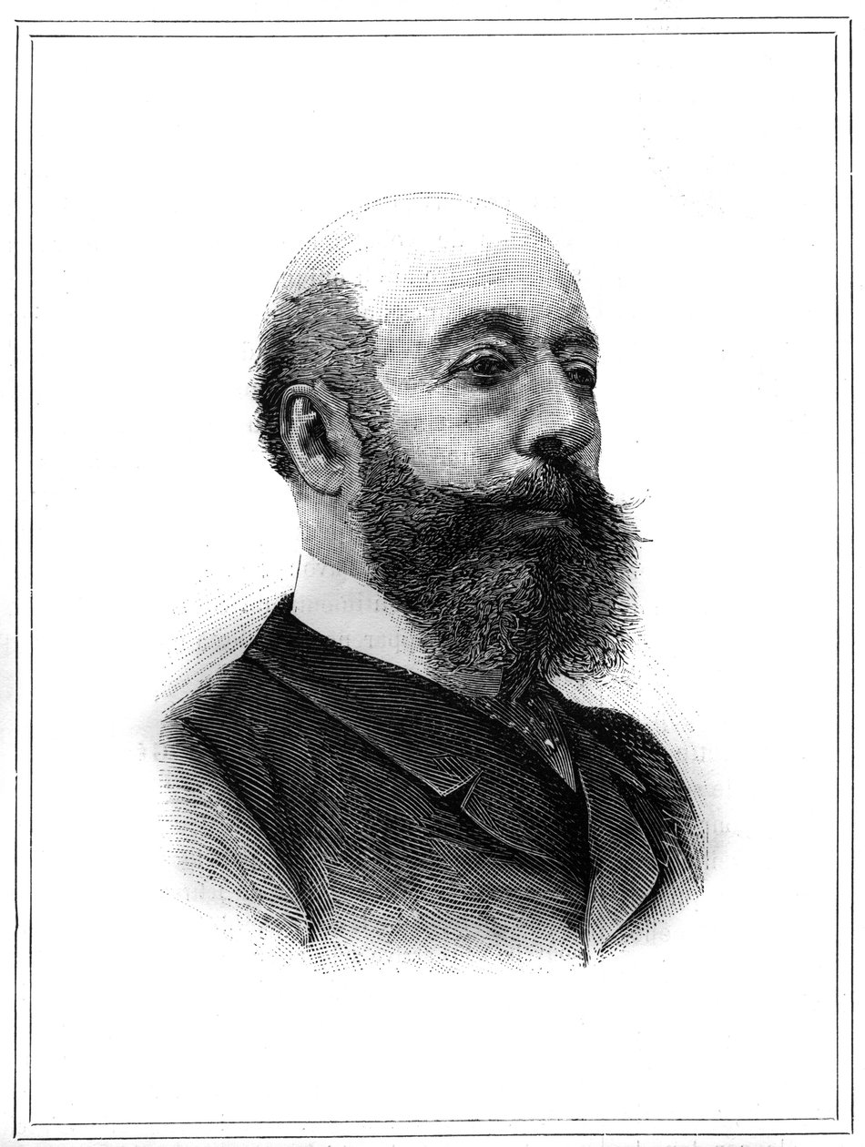 Portrait of Charles Lambert de Sainte Croix, French politician. Engraving in 