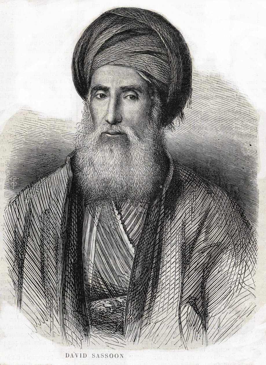 Portrait of David Sassoon 1792-1865 by Unknown artist