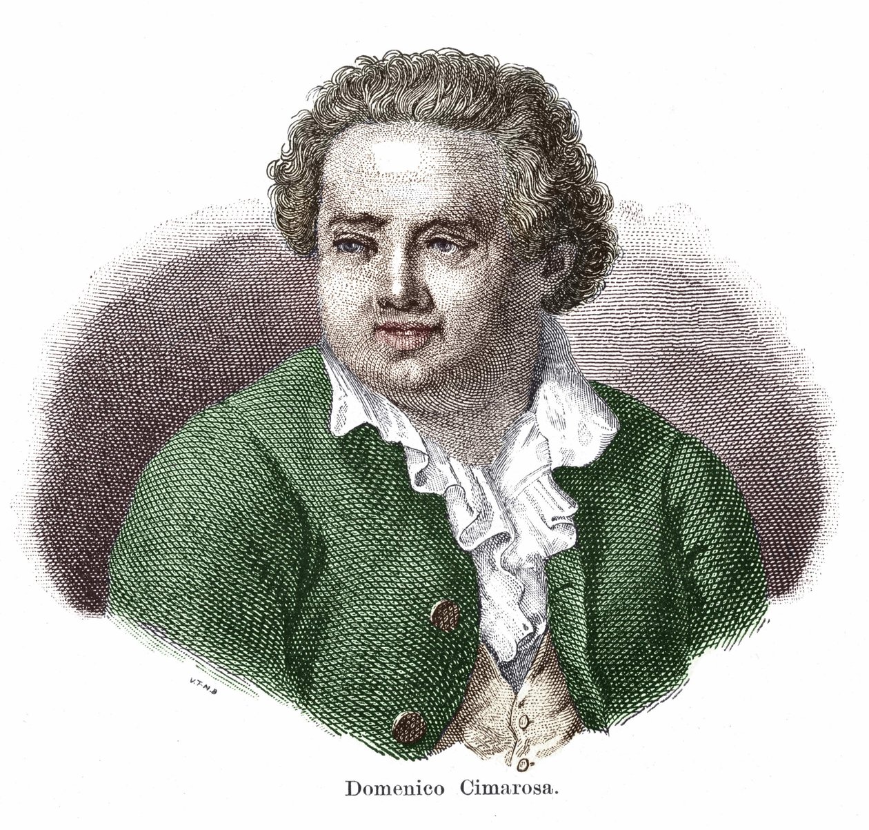 Portrait of Domenico Cimarosa, Italian composer by Unknown artist