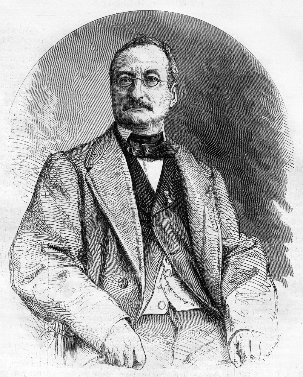 Portrait of Elie Berthet, French writer of the 19th century. by Unknown artist