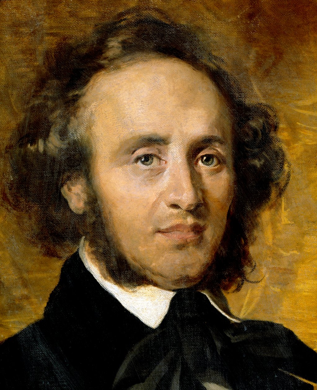 Portrait of Felix Mendelssohn Bartholdy (1809-1847) German composer. by Unknown artist