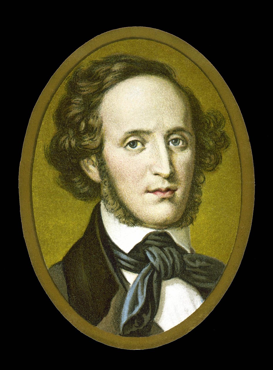 Portrait of Félix Mendelssohn - Bartholdy (1809 - 1847) German composer by Unknown artist
