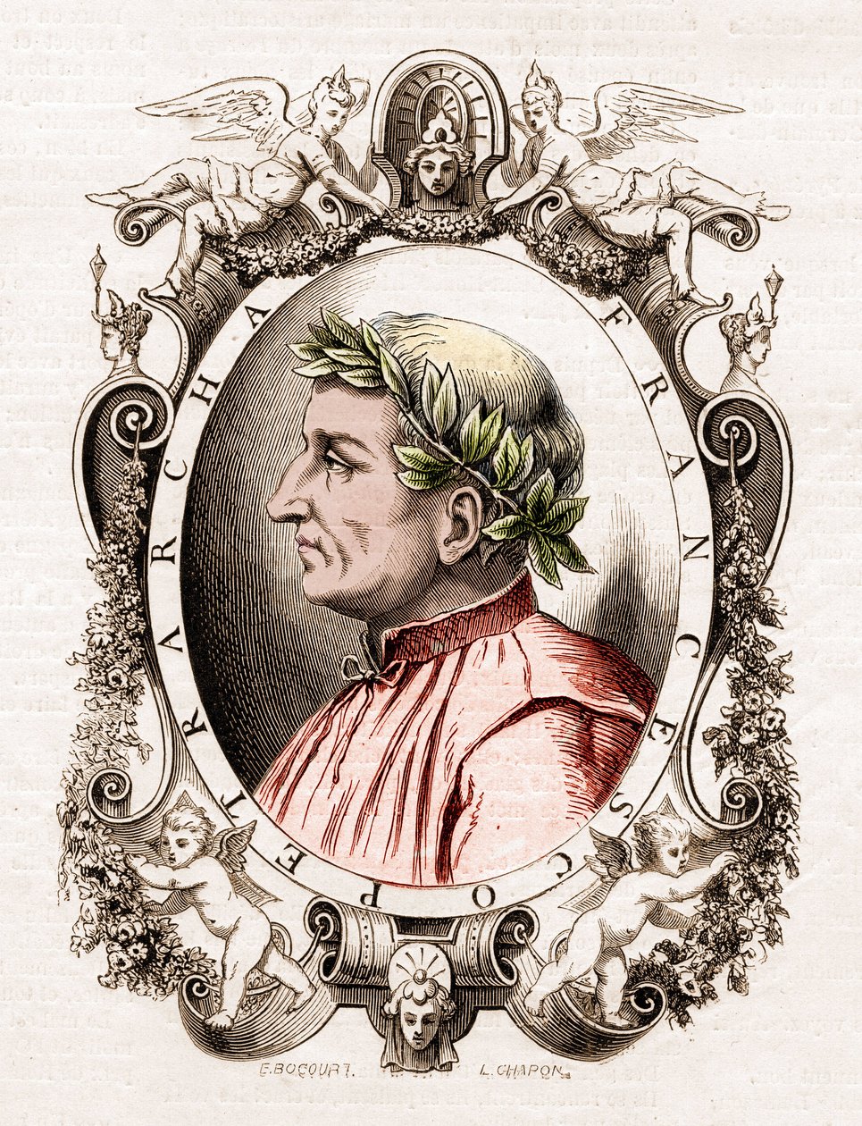 Portrait of Francesco Petrarca (Petrarch) (1304-1374), Italian Poet by Unknown artist