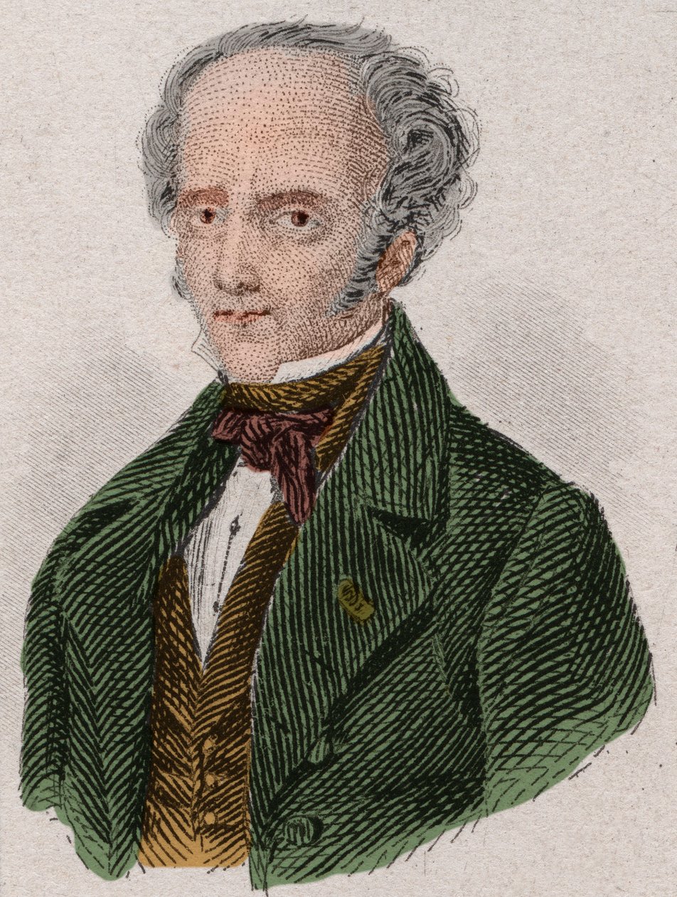 Portrait of Francois Rene, Viscount de Chateaubriand (1768-1848) French writer. Engraving from 1876. by Unknown artist