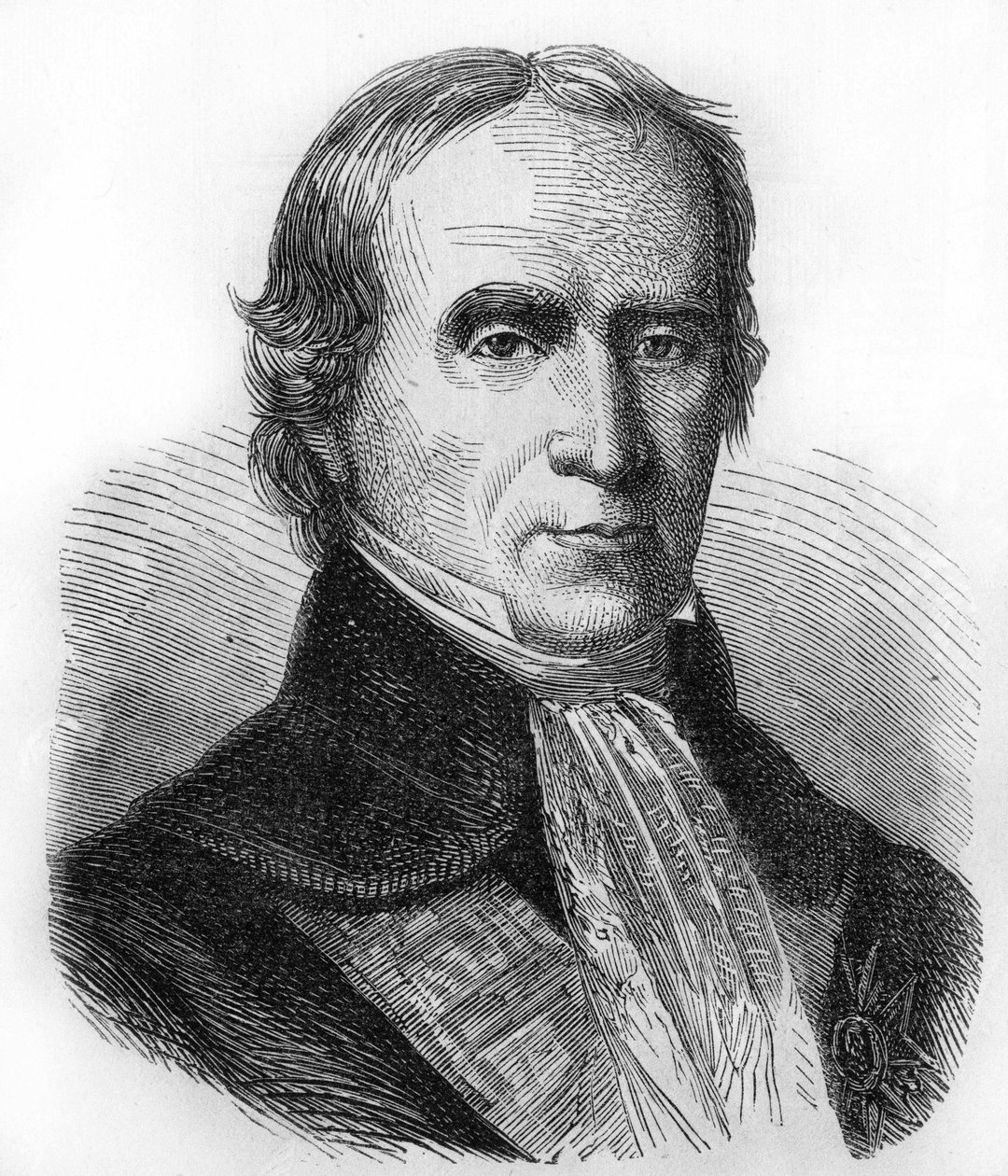 Portrait of François Barbé Marbois (1745-1837). Consul in the United States and then intendant in Santo Domingo. Engraving from 1866 by Unknown artist