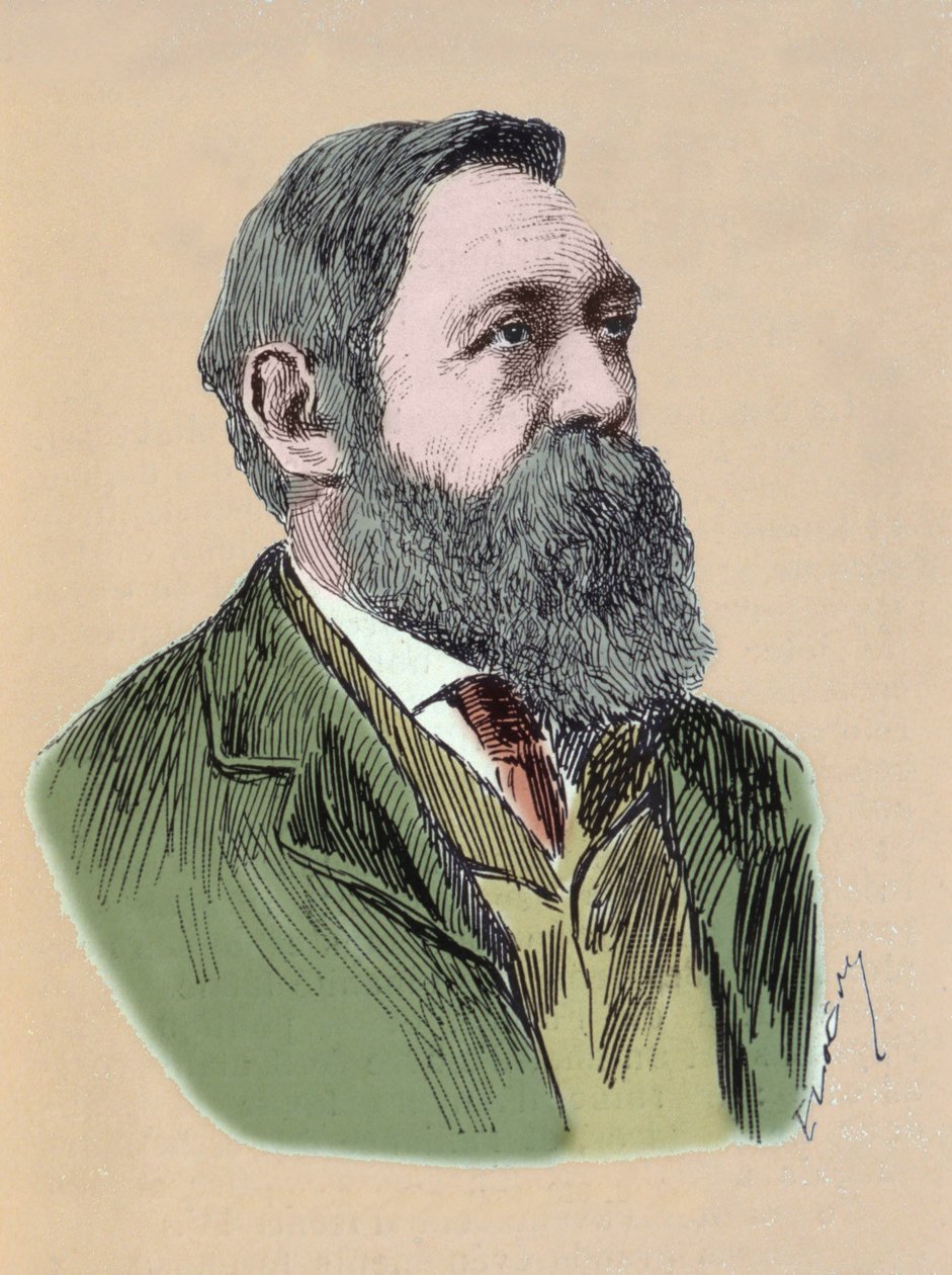 Portrait of Friedrich Engels (1820-1895), German philosopher and socialist theorist. by Unknown artist