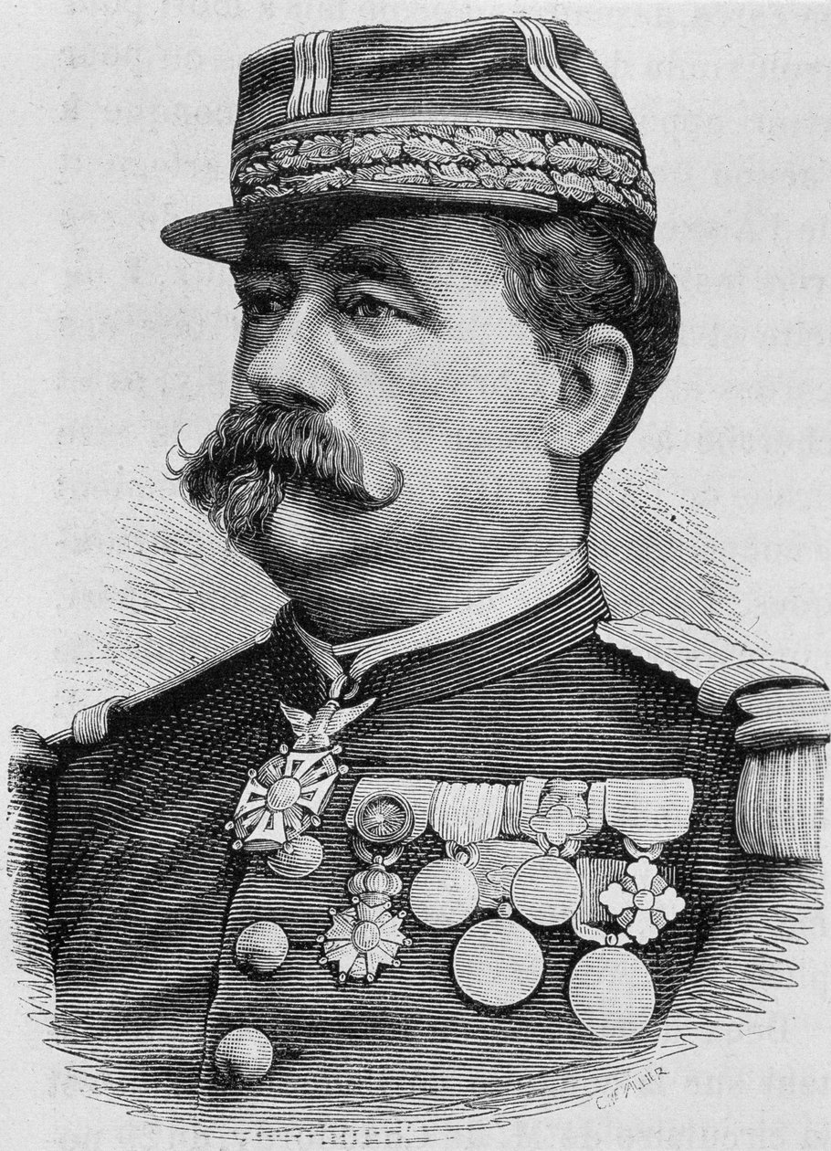 Portrait of General Carré de Bellemarre. Engraving from 