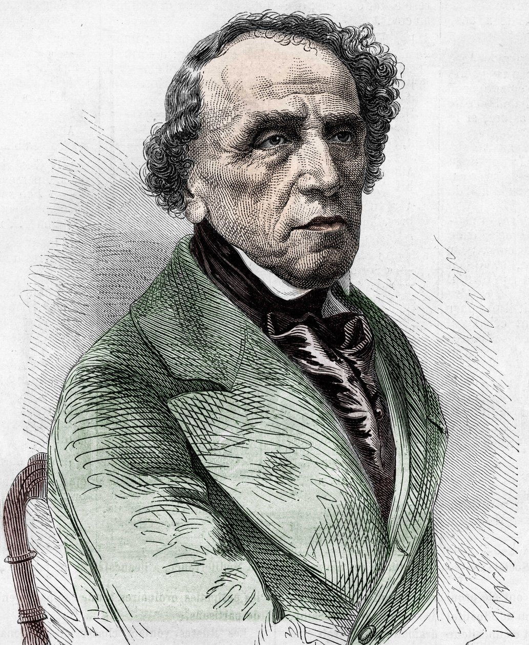Portrait of Giacomo Meyerbeer (1791-1864), German composer. by Unknown artist