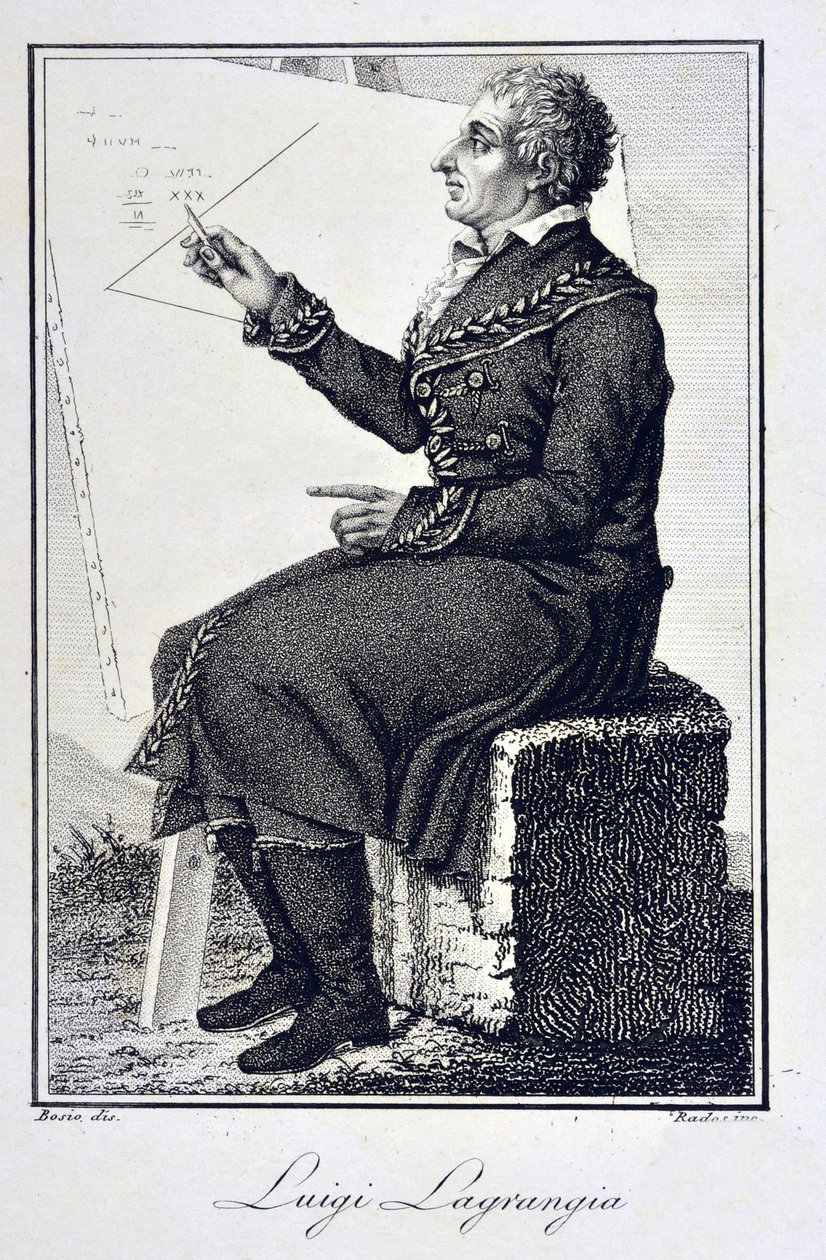Portrait of Joseph Louis, Earl of Lagrange, French Mathematician by Unknown artist
