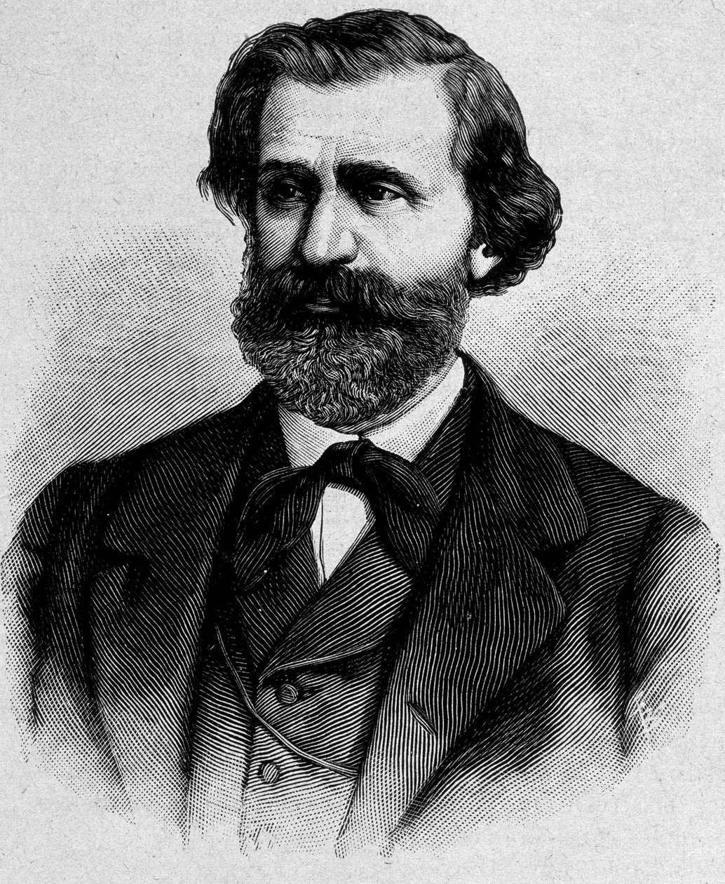 Portrait of Giuseppe Verdi, Italian composer (1813 - 1901) by Unknown artist