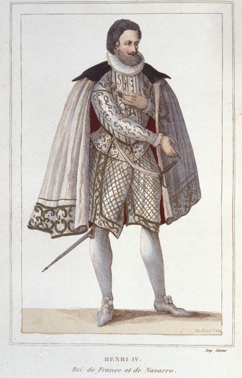 Portrait of Henry IV, King of France (engraving of 1830) by Unknown artist