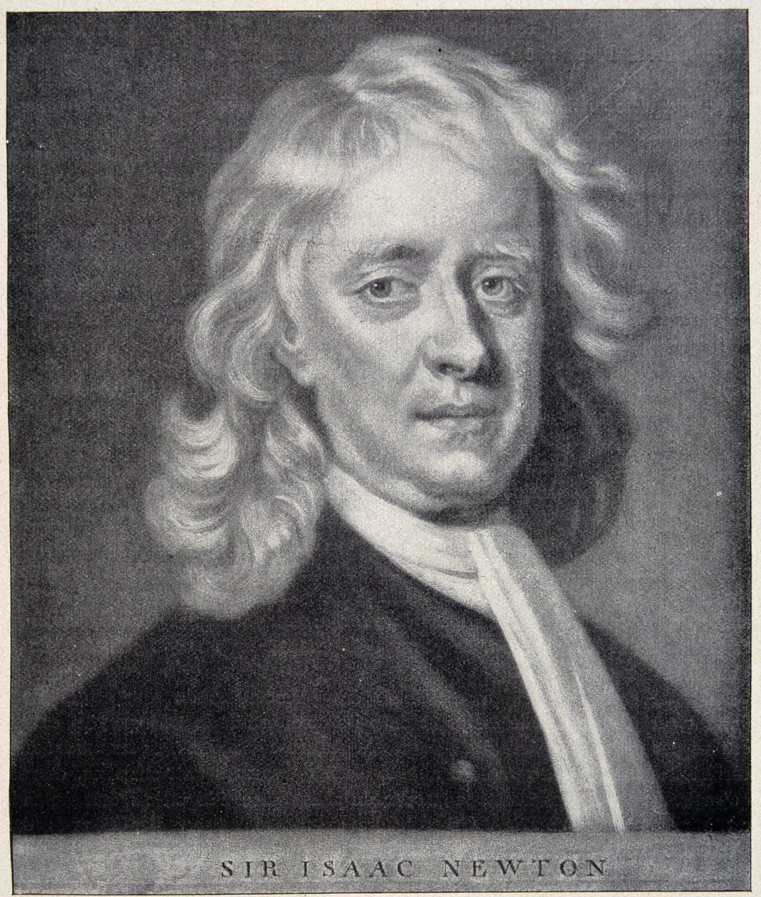 Portrait of Isaac Newton closely resembling the original preserved at the Berlin Observatory by Unknown artist