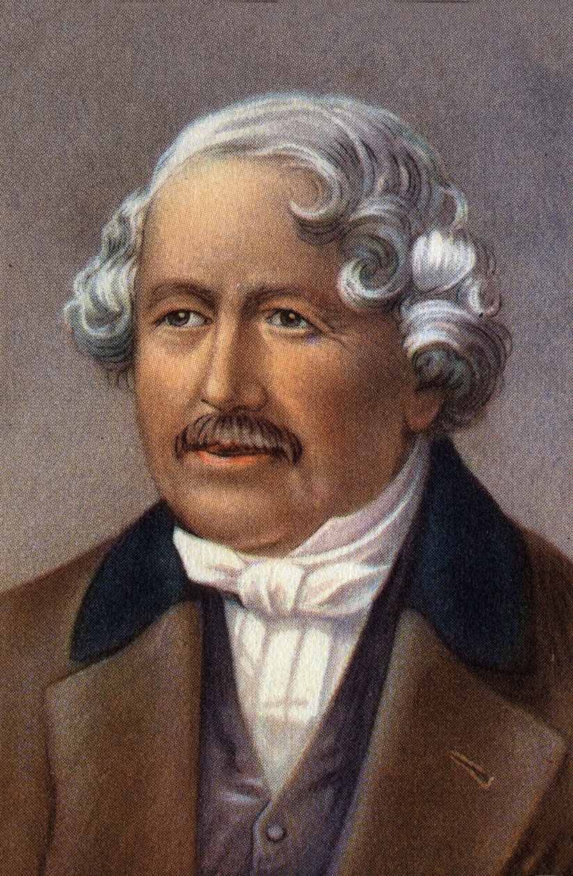 Portrait of Jacques Daguerre, inventor of the daguerreotype by Unknown Artist