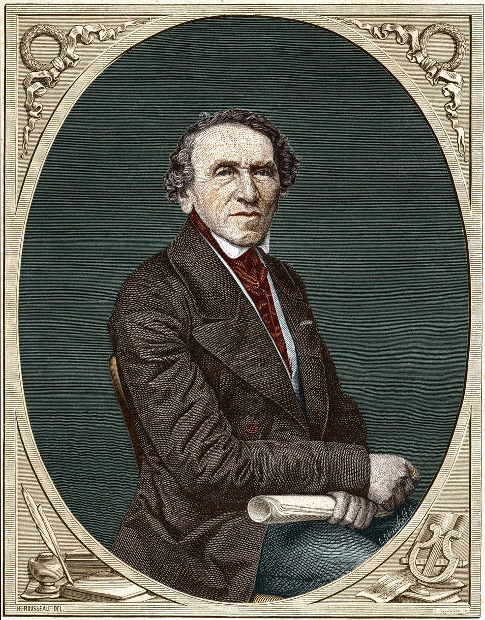 Portrait of Jakob Liebmann Meyerbeer (1791-1864), German Composer by Unknown artist
