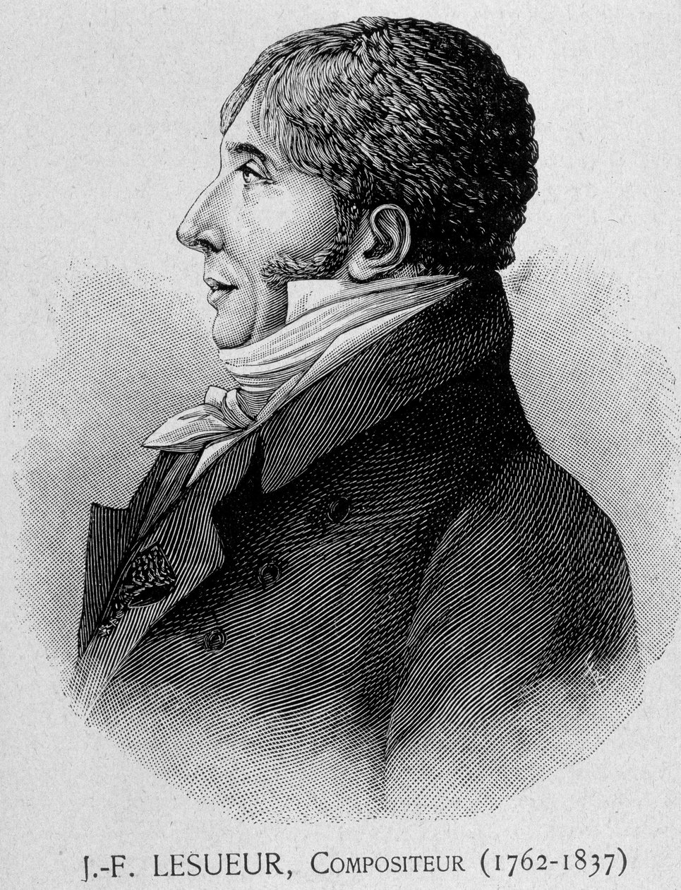 Portrait of Jean Francois Lesueur (1762 - 1837), French composer by Unknown artist