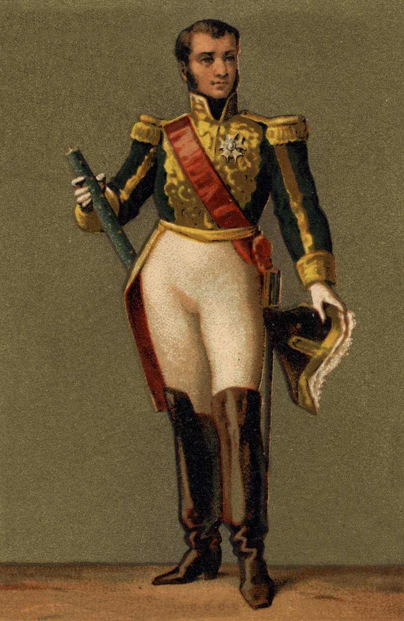 Portrait of Jean Lannes, Duke of Montebello (1769 - 1809) Marshal of France. Chromolithography of the 19th century. by Unknown artist