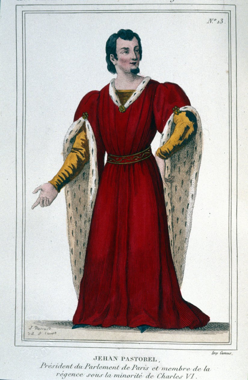 Portrait of Jehan Pastorel, President of the Paris Parliament and Member of the Regency Under the Minority of Charles VI by Unknown artist