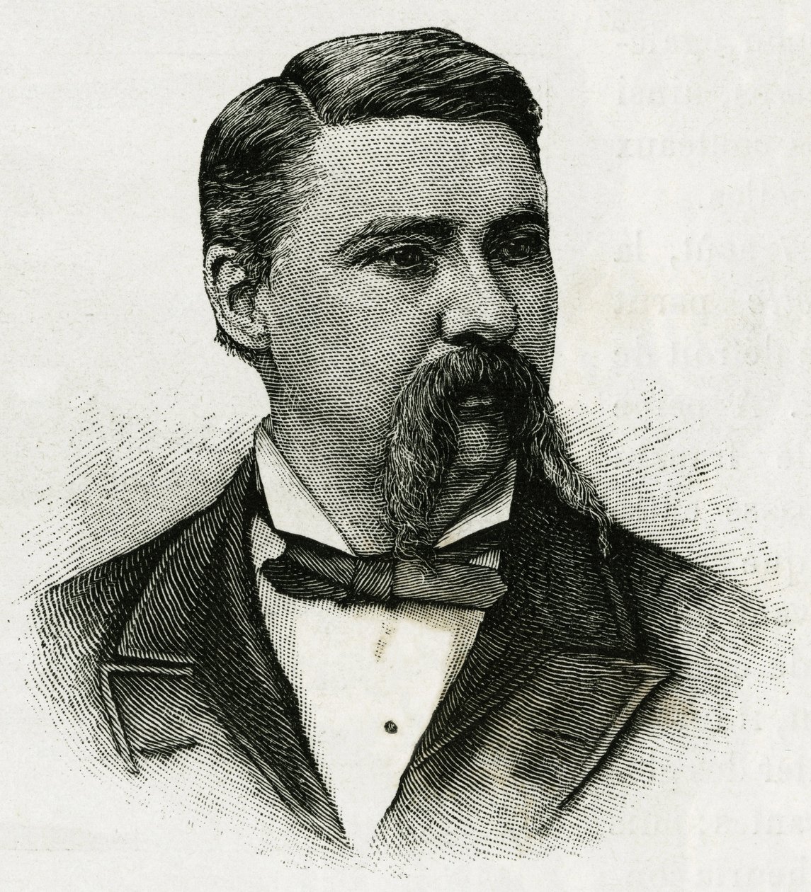 Portrait of Jerome J. Collins, meteorologist of the La Jeannette crew, for the mission to the north. Engraving to illustrate 
