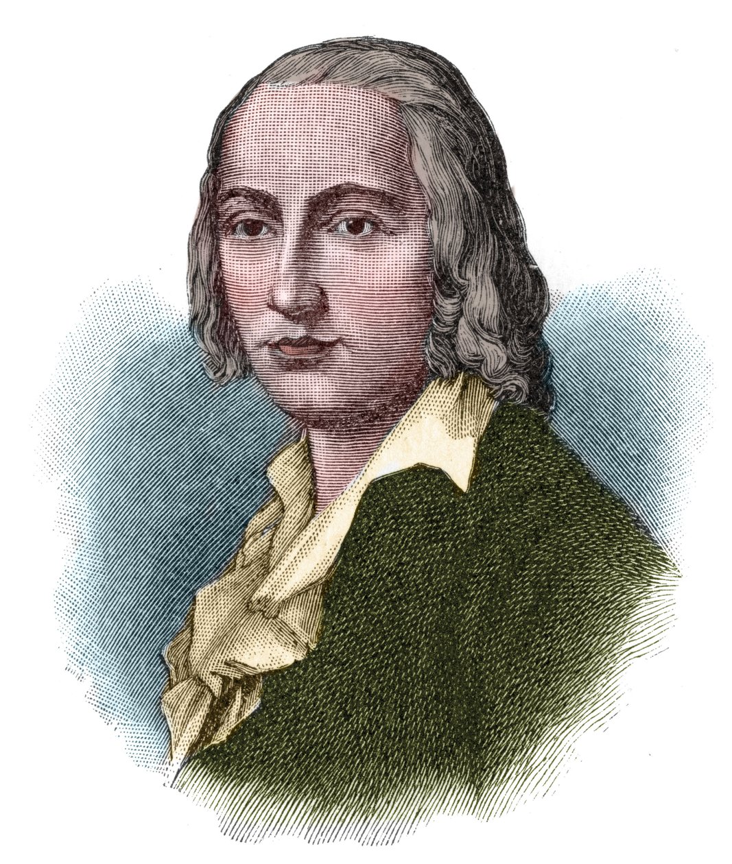Portrait of Johann Christian Friedrich Hölderlin (1770-1843), German poet and romantic thinker. by Unknown artist
