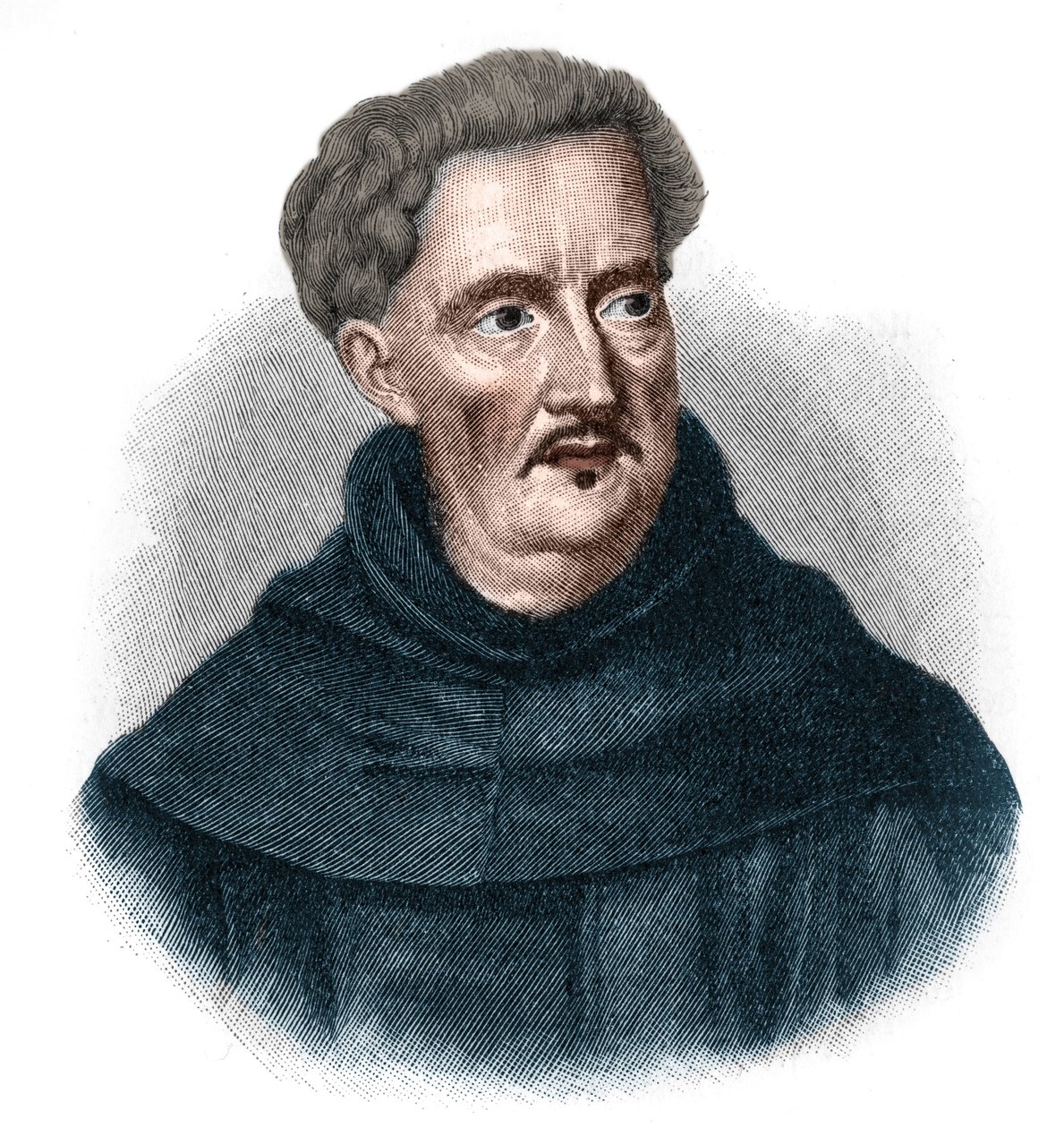 Portrait of Johann Ulrich Megerle, known as Abraham a Sancta Clara (1607-1680). Popular preacher of Austrian Baroque. by Unknown artist