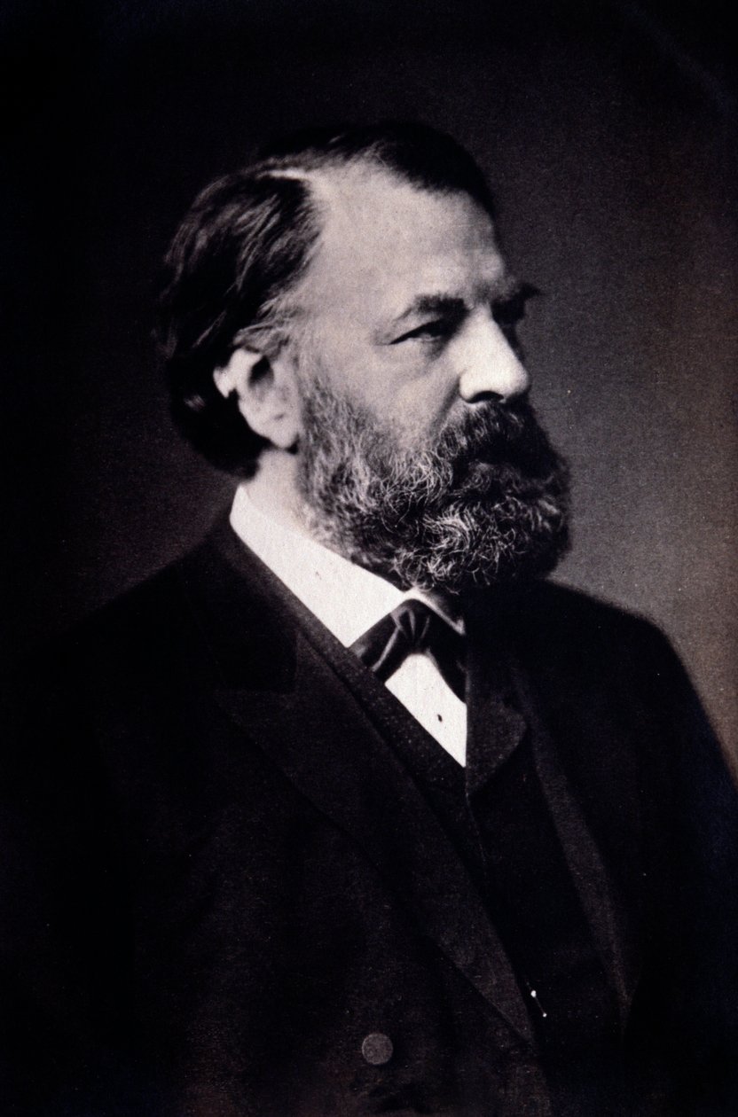 Portrait of Joseph Joachim (1831-1907) Hungarian violinist, composer and director (photograph) Milan, Biblioteca del Conservatorio by Unknown artist