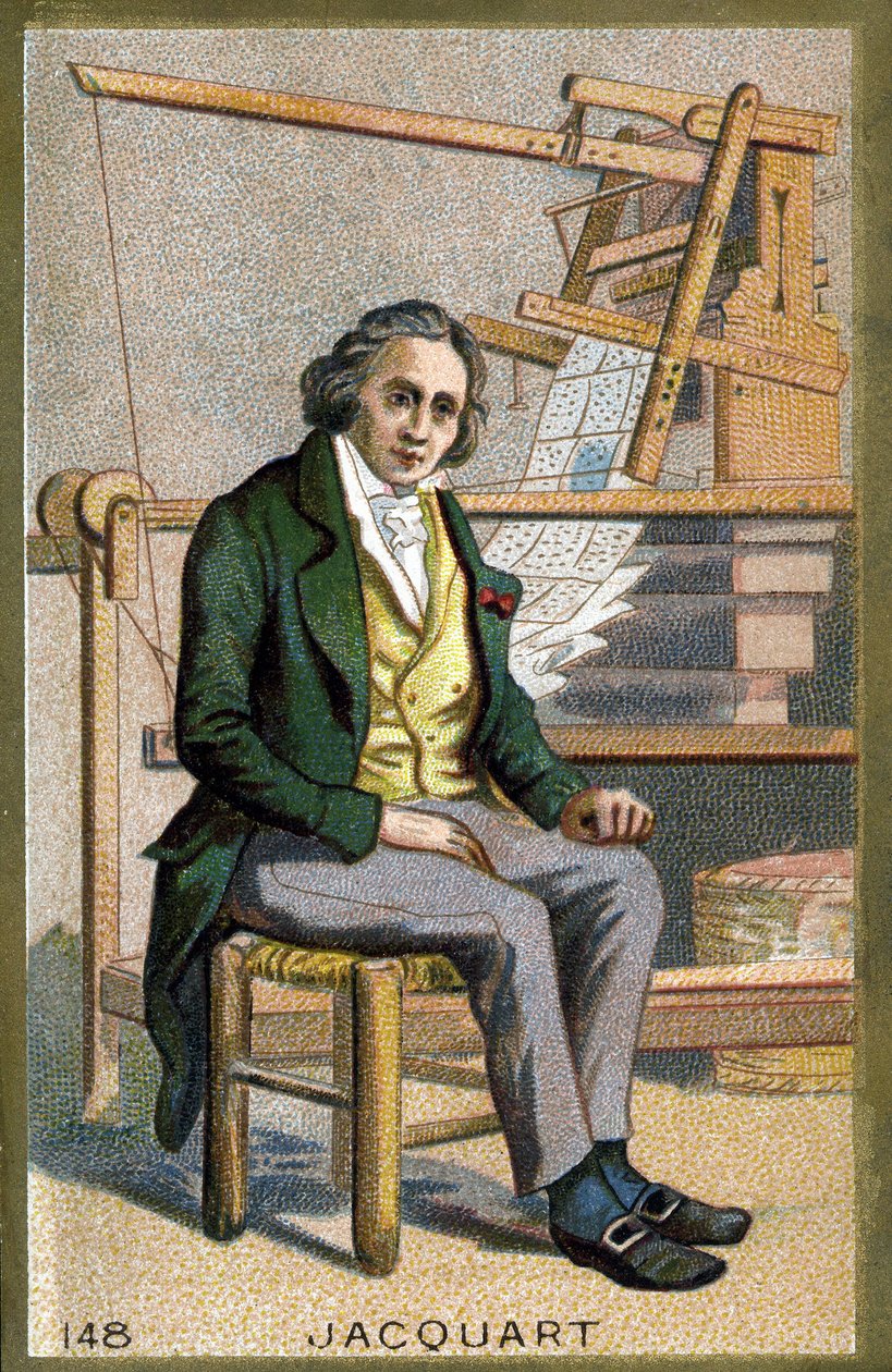 Portrait of Joseph Marie Jacquard (1752-1834), French mechanic inventor of the loom by Unknown artist