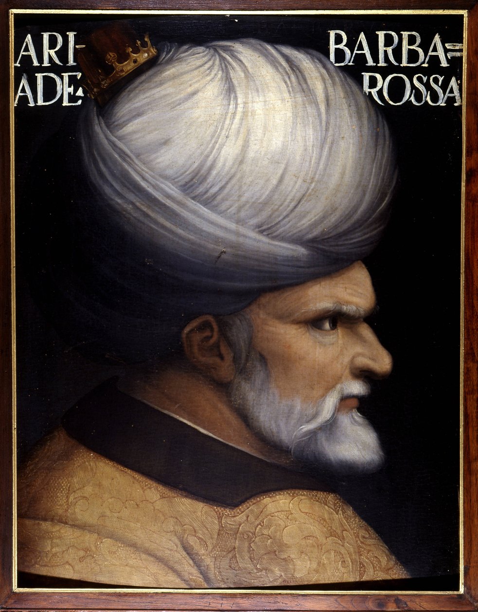 Portrait of Khayr Al-Din Barberousse, Founder of the Regency of Algiers (16th century painting) by Unknown artist