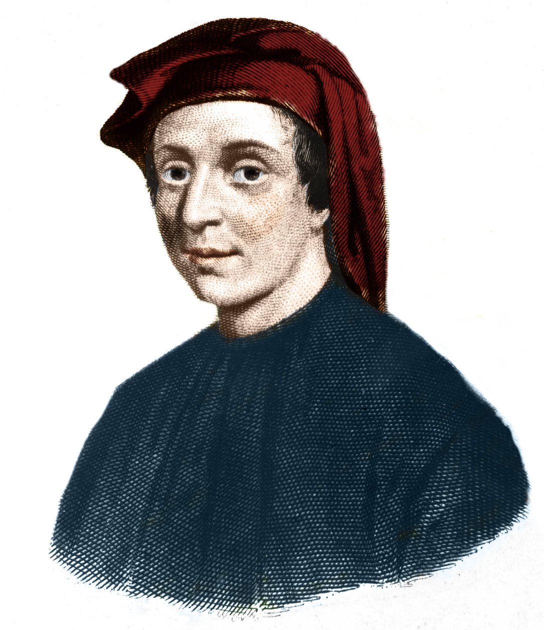 Portrait of Leonardo Fibonacci, Italian mathematician by Unknown artist