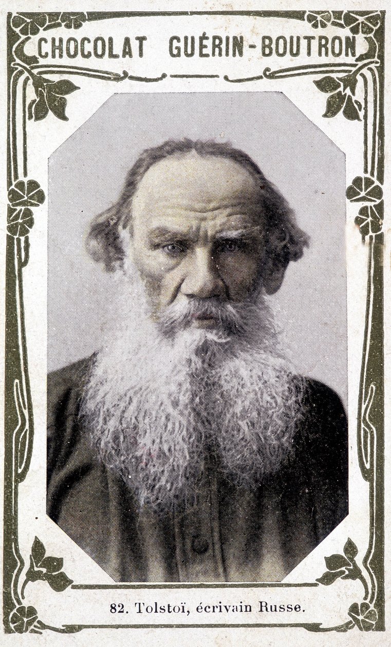 Portrait of Lev Nikolayevich, Count Tolstoy (Leo Tolstoy), Russian Writer (1828-1910) by Unknown artist