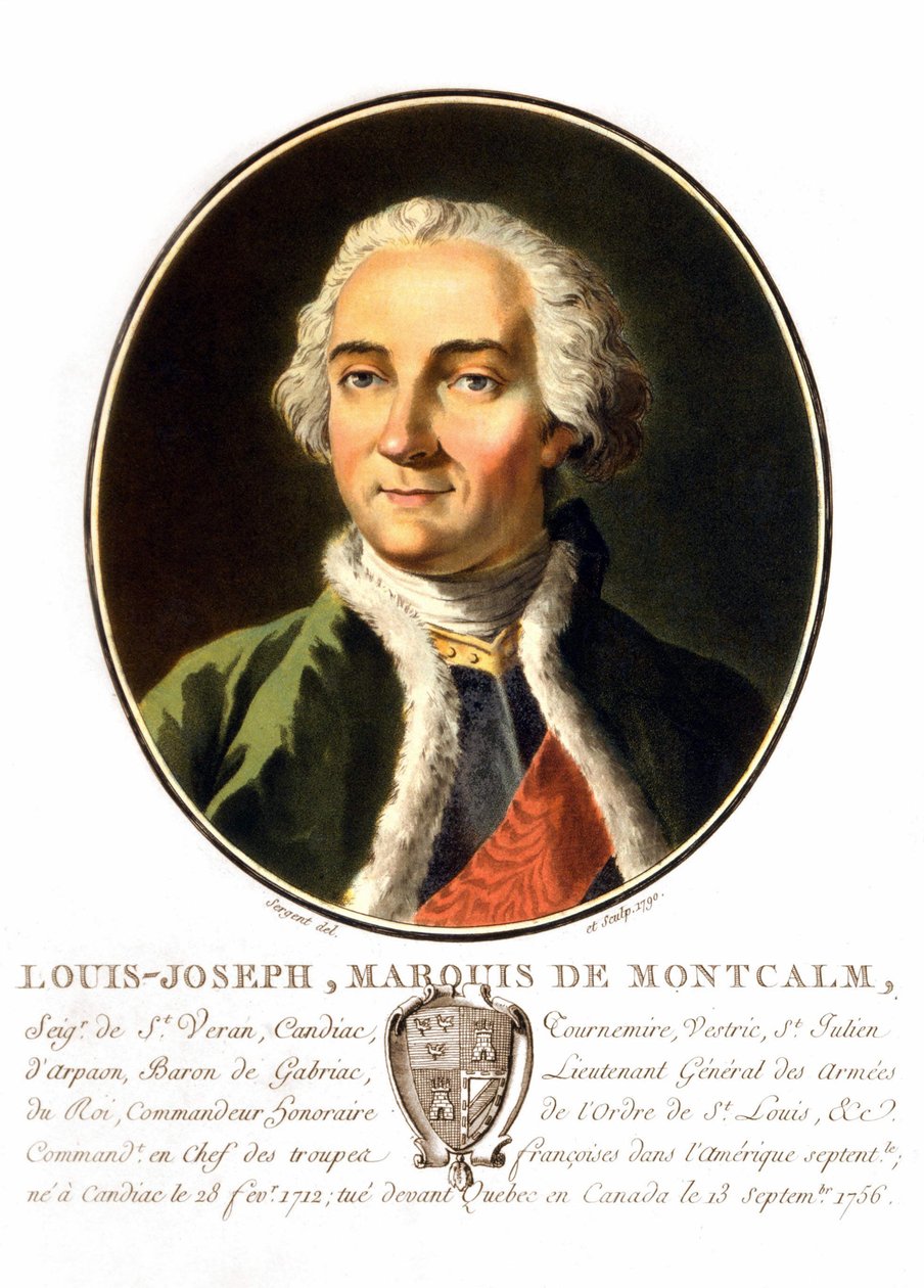 Portrait of Louis-Joseph, Marquis of Montcalm of Saint-Véran, French general by Unknown artist