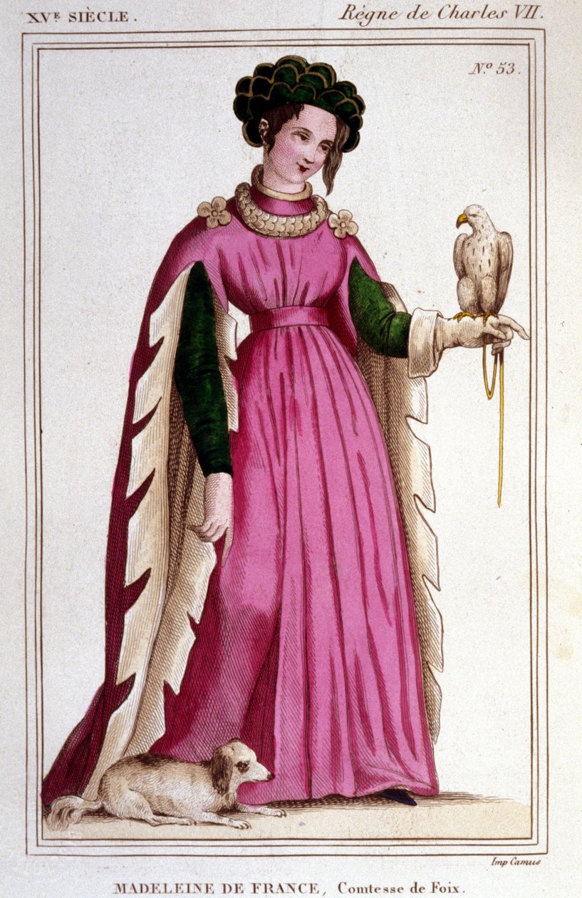 Portrait of Madeleine of France (1443 - 1495), Countess of Foix. by Unknown artist