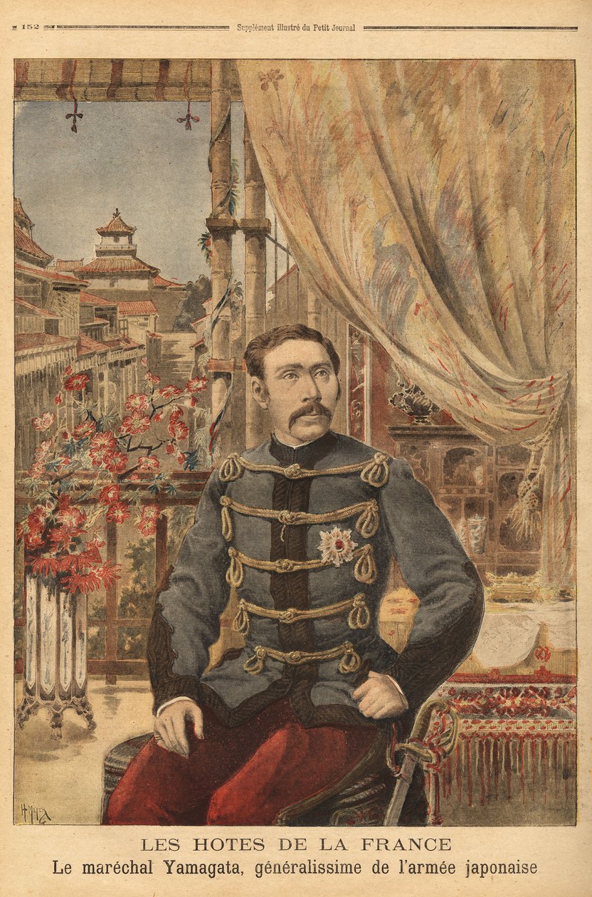 Portrait of Marechal Yamagata Aritomo (1838-1922), a Japanese soldier and politician, he commanded Japan