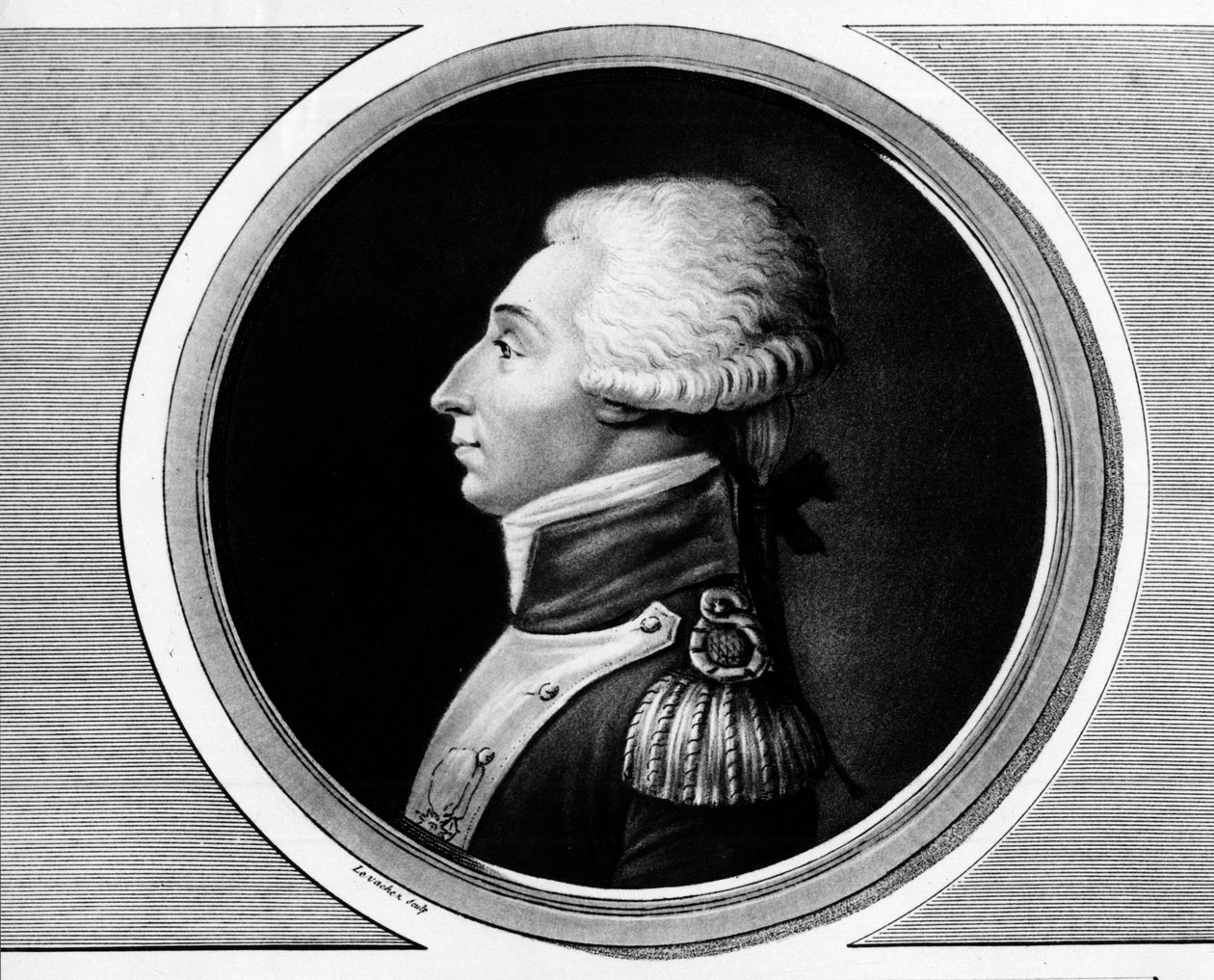 Portrait of Marie Gilbert Mottier, Marquis de La Fayette by Unknown artist