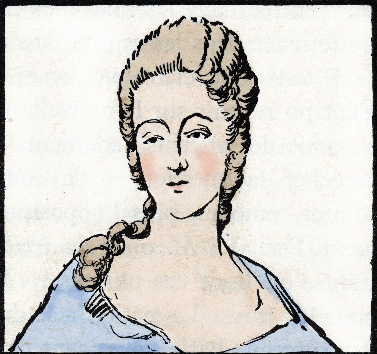 Portrait of Olympe de Gouges by Unknown Artist
