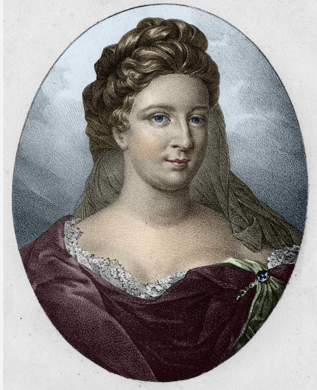Portrait of Mrs. Antoinette Deshoulières (1634-1694) by Unknown artist