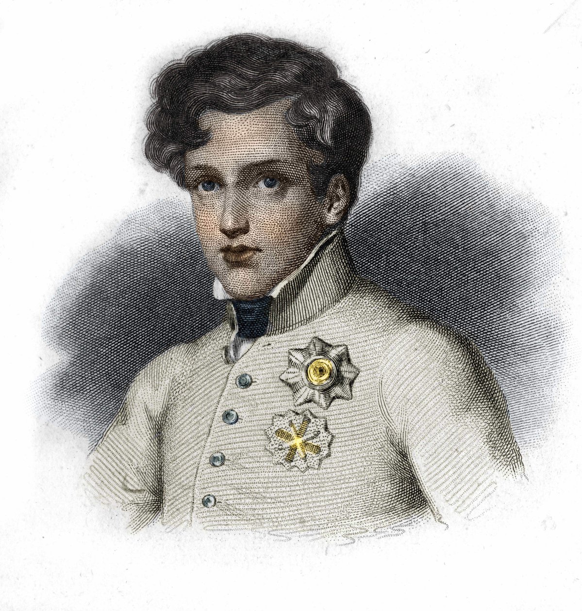 Portrait of Napoleon II, son of Napoleon I, Duke of Reichstadt (1811-1832) by Unknown artist