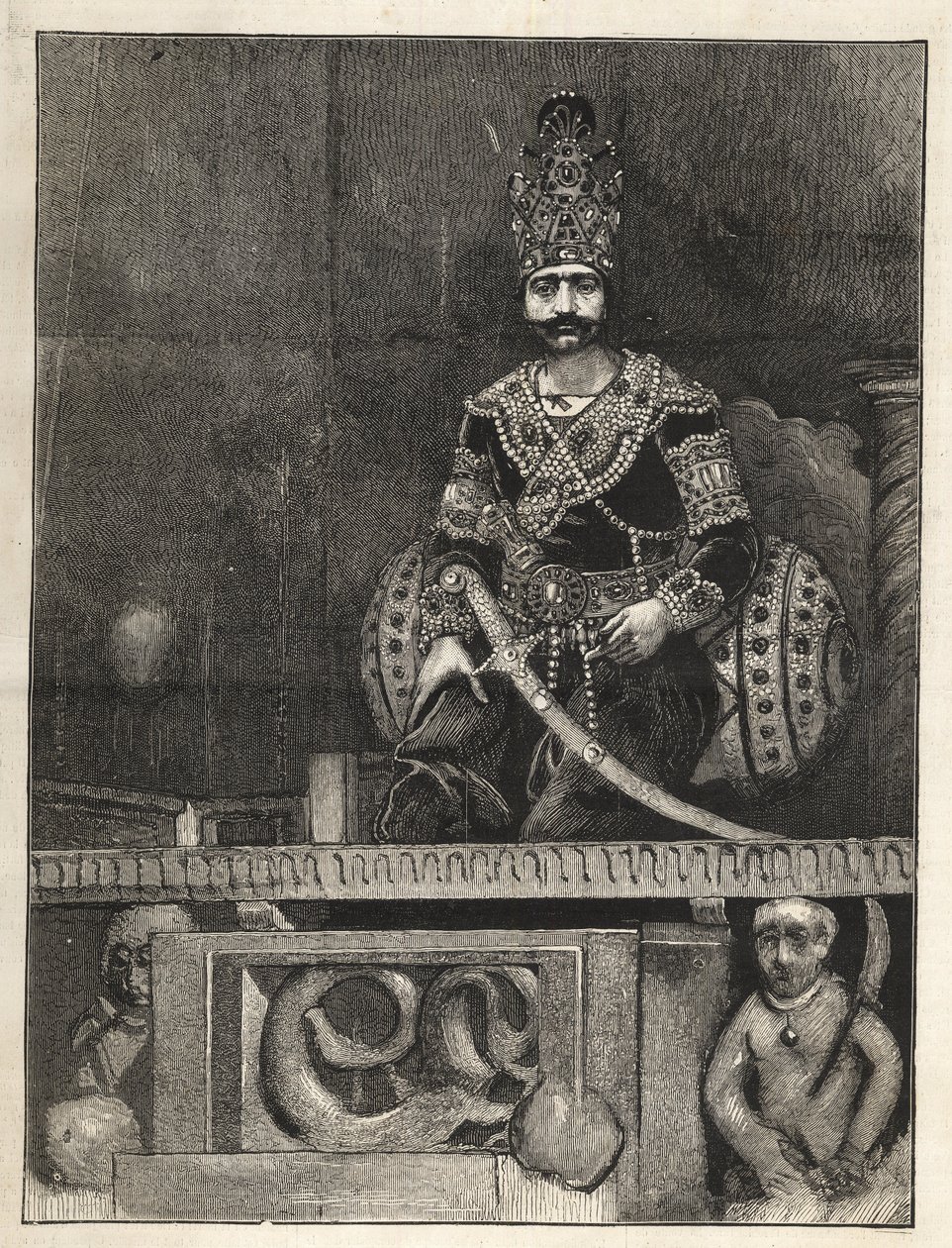 Portrait of Nasser Ed Din, Shah of Persia by Unknown artist