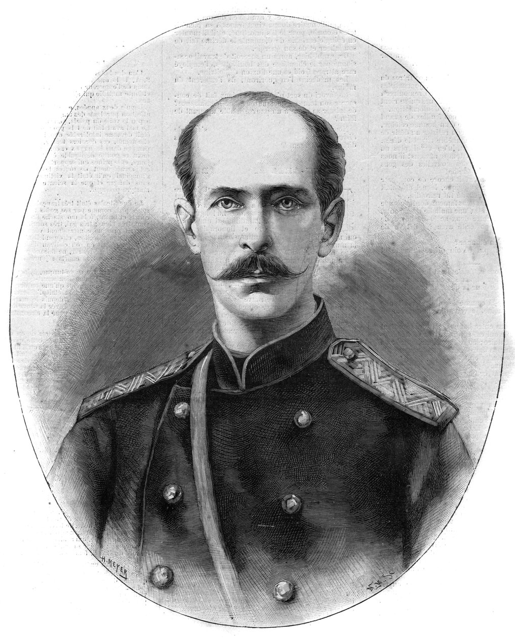Portrait of Nicholas Maximilianovich of Leuchtenberg, Duke of Leuchtenberg and Prince Romanovsky (1843-1891) (in 