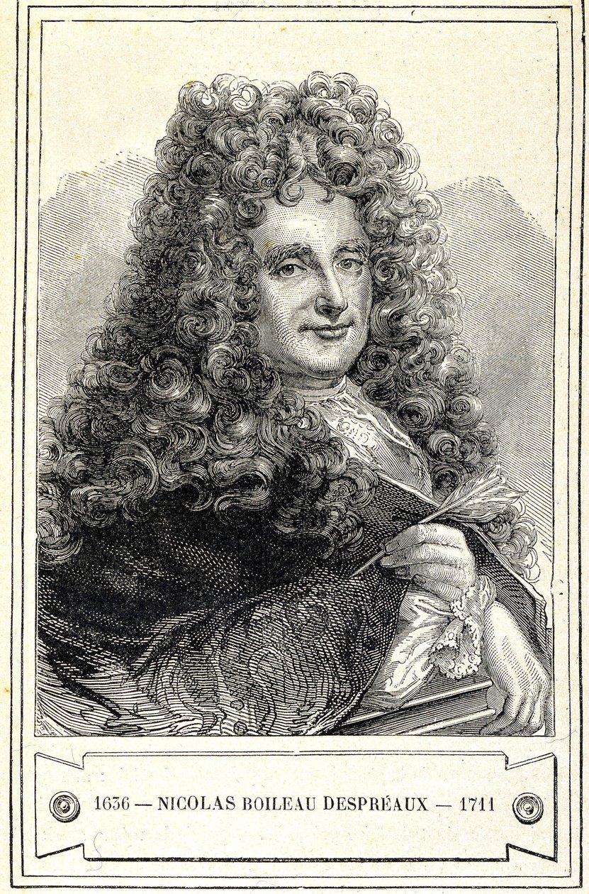 Portrait of Nicolas Boileau Despreaux, Engraving by Unknown artist