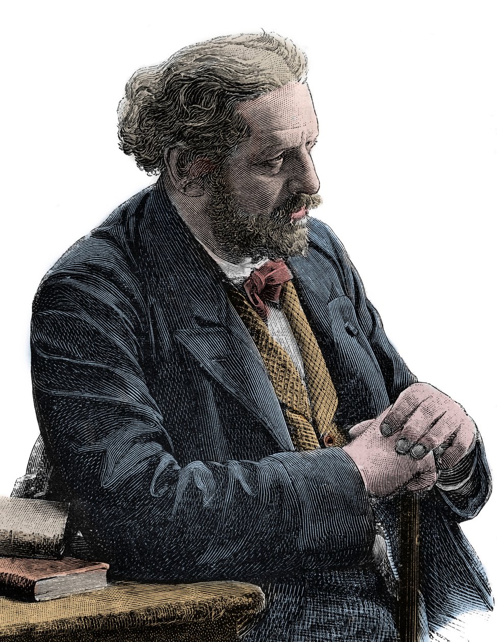 Portrait of Paul Jules Barbier (1825-1901) French writer by Unknown artist