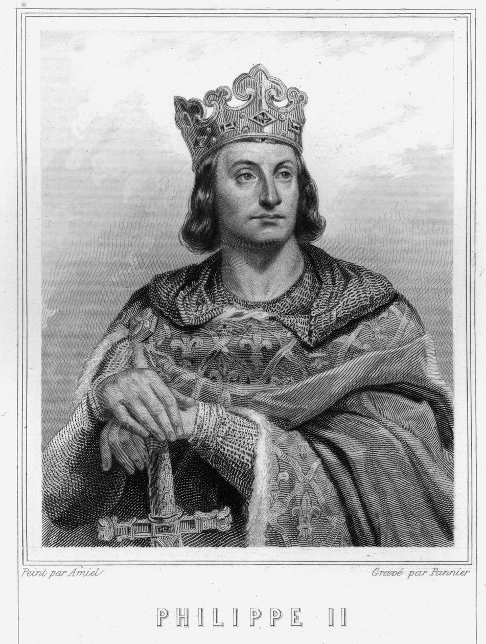 Portrait of Philip II dit Philippe Auguste (1165-1223), King of France - in 